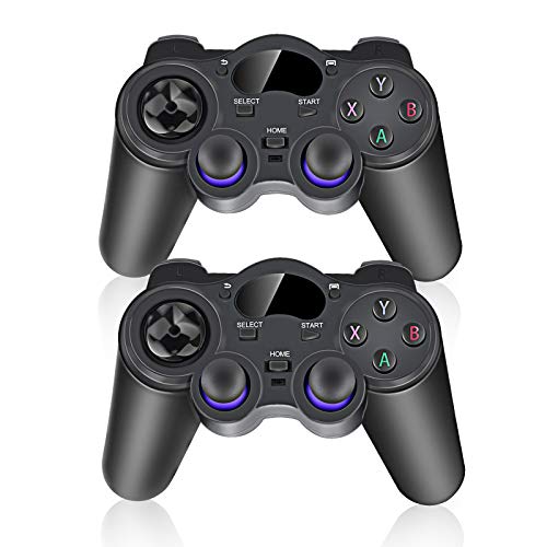 2pcs Manette de Jeu 2.4G sans Fil Contrôleur pour Android Tablettes Téléphone PC Smart TV Box