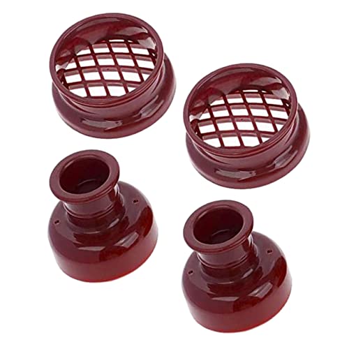 KALLORY 4Pcs Thick Donut Multi Function Baking Tool for Unique Homemade Donuts Includes Round and Pineapple Shaped High Temperature Baking for Family