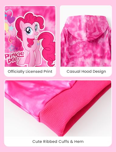 My Little Pony Girls Rainbow Tie-Dye Hoodie Sweatshirt Unicorn Graphic Pullover Tops Casual Clothes for Baby-Toddler Kids3