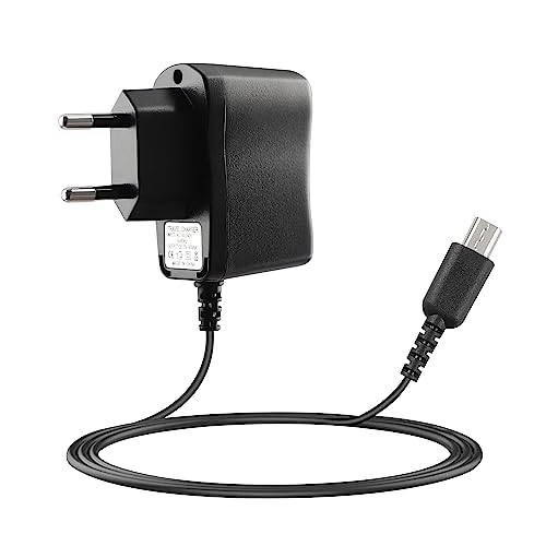 Xahpower Caricatore per DS Lite, Adattatore CA Compatibile con Nintendo DS Lite, Caricabatterie da Viaggio da Parete Cavo di Alimentazione Cavo di Ricarica (Black)