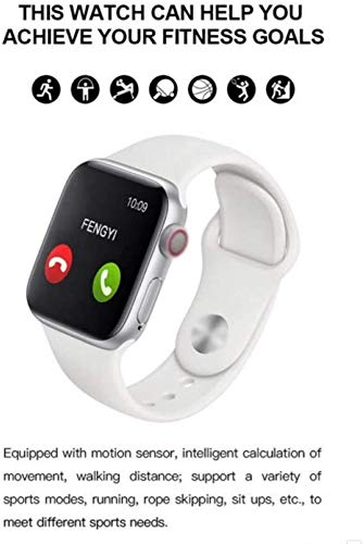 T500 Plus + Smart Watch for iPhone iOS Android Phone Bluetooth Waterproof  (White): Buy Online at Best Price in UAE - Amazon.ae