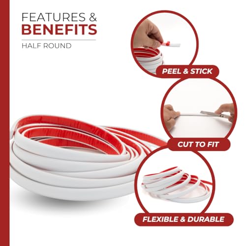 Moldura semicircular autoadhesiva para tapar imperfecciones en zócalos 3