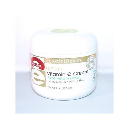 Colonial+Dames Vitamin E & Aloe Cream 10,000 IU 4 Ounce Amazon.in Beauty