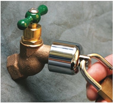 image for ConservCo Hose Bibb Lock – Original Outdoor Faucet Lock Prevents Wat