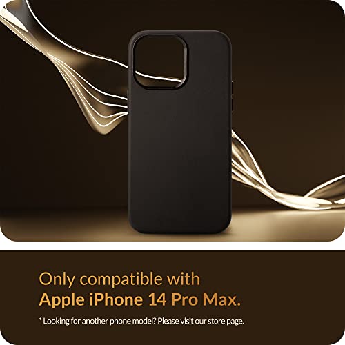 LONLI Classic - (for iPhone 14 Pro Max) - European Nappa Leather Case - Smoothen and Soften Over Time - Compatible with Magsafe - Black