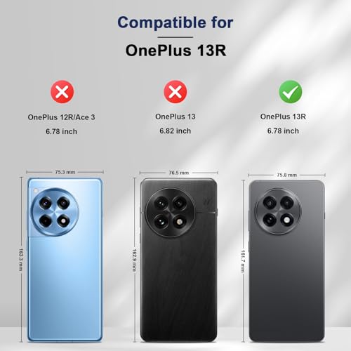 Image of Jasonyu Flip Wallet Case for OnePlus 13R,Blue