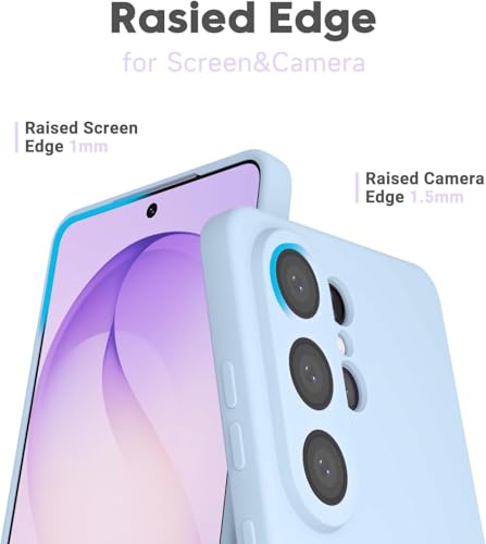 Image of DIZORO Samsung Galaxy S26 Ultra Case, Liquid Silicone Cover with Camera Protection Anti-Scratch Soft Microfiber Lining Shockproof Protective Phone Back Cover Case (Carolina)