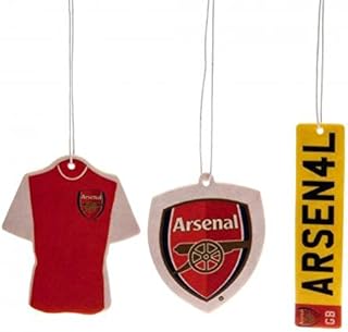 Arsenal FC Official Football Gift Air Freshener Car Accessory (3 Pack) - A Great Christmas/Birthday Gift Idea For Men And Boys