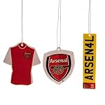 Car Accessories - Official Arsenal FC Air Freshener (3 Pack) - Novelty Football Gift Ideas