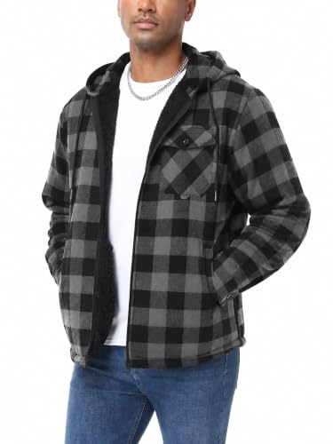 [Prime] ZITY Men's Plaid Flannel Hoodie Shirt Jacket (Various) - image 1