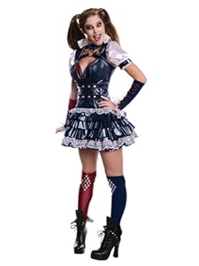 Rubie's, Harley-Quinn-Kostüm für Damen, Arkham Zeppelin, DC-Comics, Größe S Halloween
