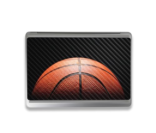 Image of MightySkins Carbon Fiber Skin Compatible with Microsoft Surface Laptop Studio 2 (2023) Full Wrap Kit - Basketball World | Protective, Durable Textured Carbon Fiber Finish | Made in The USA