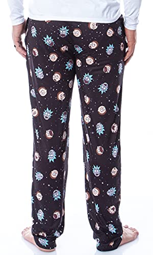 Bioworld Rick and Morty Mens' Face Expressions Toss Print Pajama Sleep Lounge Pants4