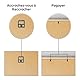 JCNORD MDF Walnussfarbener Holz Bilderrahmen 18x24 cm mit bruchsicherem Acrylglas | Moderner Fotorahmen für Wände und Tische