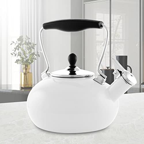 Chantal Zenith Enamel On Steel Teakettle, 1.8 Quart, White #TOP1