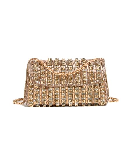 Image of Sweetovo Rhinestone Clutch Purse, Sparkly Evening Bag with Chain for Women