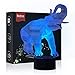 Bedoo Christmas Gift Magic Elephant Lamp 3D Illusion Touch Switch USB Insert LED Light Birthday Present and Party Decoration, 7 Colours Night