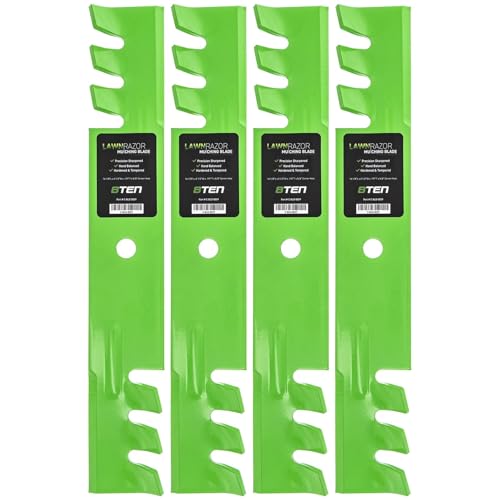 32 Inch Toothed Lawn Mower Blade 05244100 - Compatible with Ariens Ridgeline | Replaces 1520843 (4 Pack)