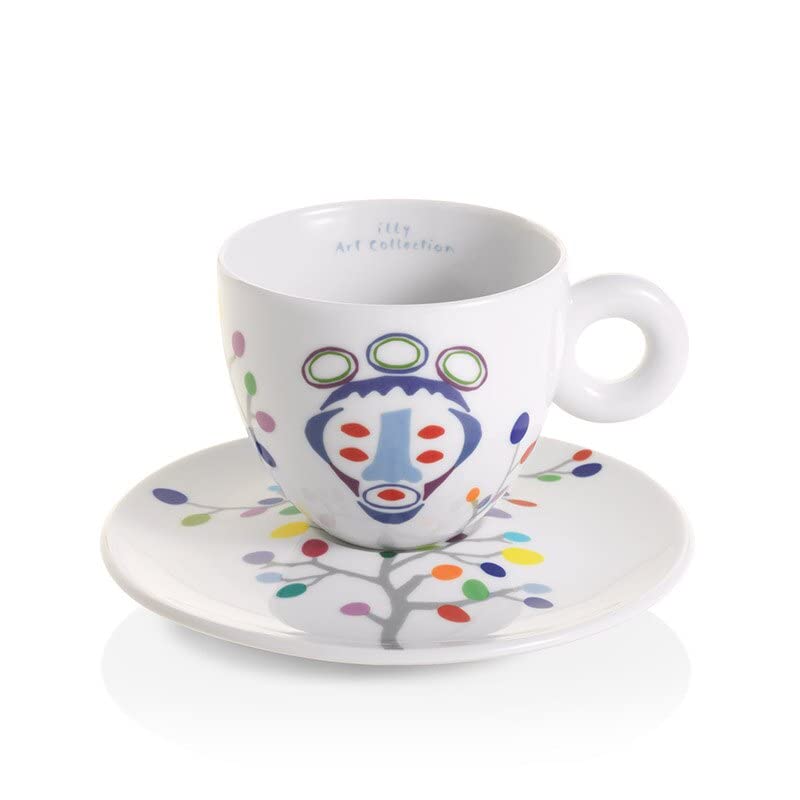 illy Art Collection Pascale Marthine Tayou 6 Cappuccino-Tassen nummeriert signiert