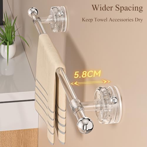 Porte serviette ventouse sans perçage antirouille support mural 60cm