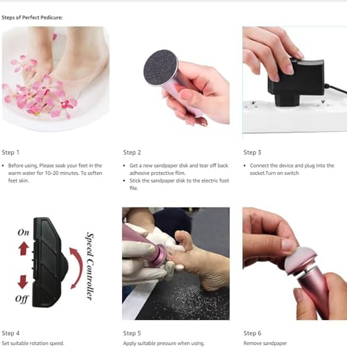 Ravifun RAVIFUN-FOOTFILE Electric Callus Remover thumb #4