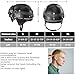 German Style Motorcycle Helmet - DOT Approved Vintage Leather Novelty Half Helmets for Motorcycle with Goggles/Visor, Removable Lining/Earmuffs, for Cruiser Scooter Chopper Moped, for Adults Men Women