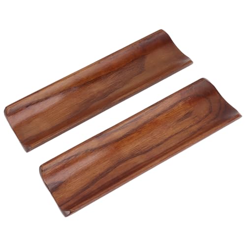 Piatto da Sushi in Legno da 2 Pezzi, Piatto da Portata in Stile Giapponese per Feste a Casa, Realizzato in Legno Massello, Ideale per L'uso Quotidiano
