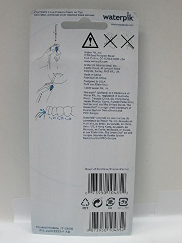 Waterpik Jt 360 E Dental Water Jet Replacement Jet Tips (2 Tips) Personal Healthcare / Health Care