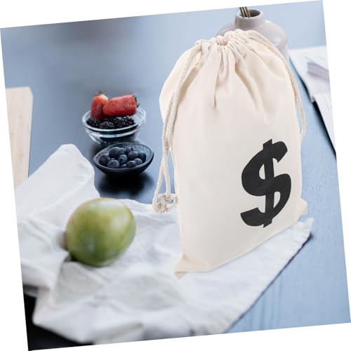 Bolsas de obsequio cordón de lona saquitos pequeños para joyería dinero y detalles navideños 6
