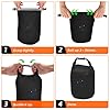 ioutdoor Dry Bag Sac étanche ultra léger 2L/5L/10L/20L/40L/70L Sac étanche résistant à l'abrasion et à la déchirure pour kayak, plage, natation, camping, randonnée, Noir , 10 l, Sport et loisirs #3