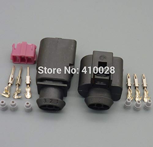 100set 1.5mm 3pin Fuel Leak Detection Diagnosis Pump Connector case for Audi for VW 1J0973703 1J0 973 703 1K0973804