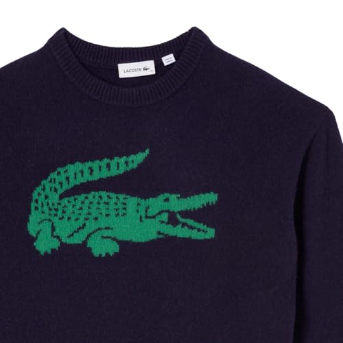 Image of Lacoste x Bandier Women's Contrast Crocodile Sweater