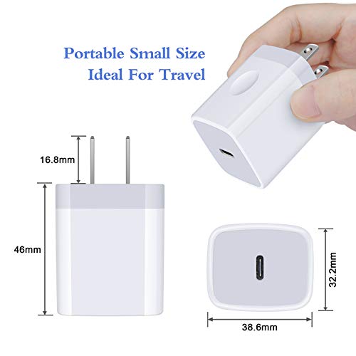 Usb C Charger, Hootek 2Pack 20W Pd 3.0 Wall Charger Power Delivery Type C Fast Charger Block For Iphone 14 Se 13 12 11 Pro Max Xs Xr X 8 Plus, Ipad Pro, Airpods Pro, Pixel 6 5, Galaxy Note20 S22 Ultra #TOP4