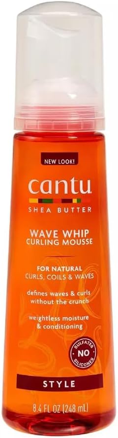 Cantu Natural Hair Wave Whip Curling Mousse 8.4oz (3 Pack)