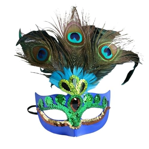 Masque de plumes fournitures fête pour mascarade et carnaval