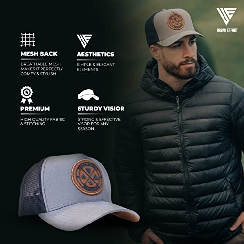 Image of Urban Effort Trucker Hat for Men - Mesh Back Baseball Cap, 5 Panel Snapback Hats for Men and Women