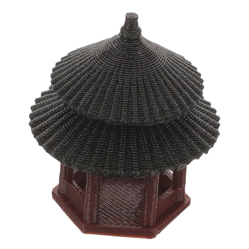 HEMOTON Adorno de Pabellón para Pecera Decoración de Paisaje Miniatura Accesorio para y Jardín para Bonsáis y Micro