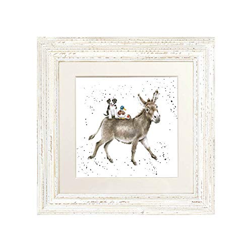 Wrendale Designs - 'The Donkey Ride' Framed Card - White