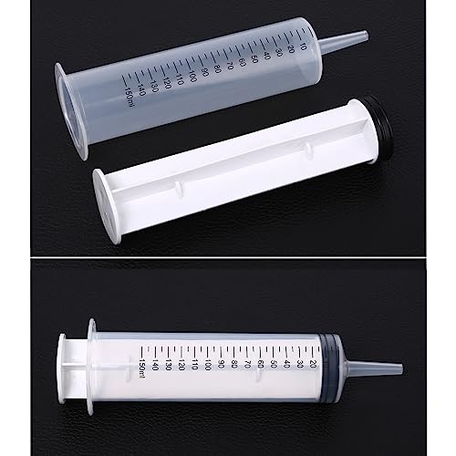 150Ml Large Syringes For Liquid, Oral, Scientific Labs, Measurement, Dispensing, With Cap- 3 Pack 150 Ml Syringe #TOP2
