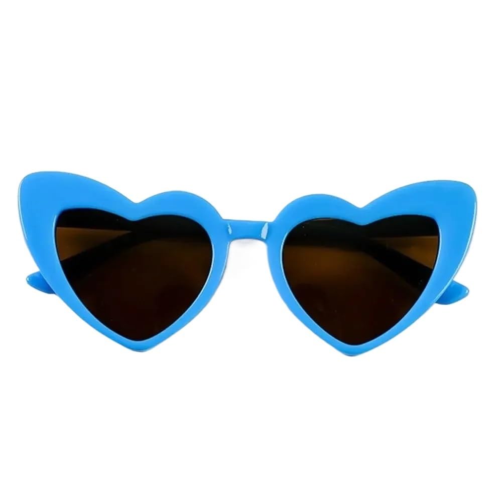 20 stücke Herz Sonnenbrille Cartoon Brillen Vintage Herz-Förmigen Sonnenbrillen Outdoor Brille FüR Damen MäDchen