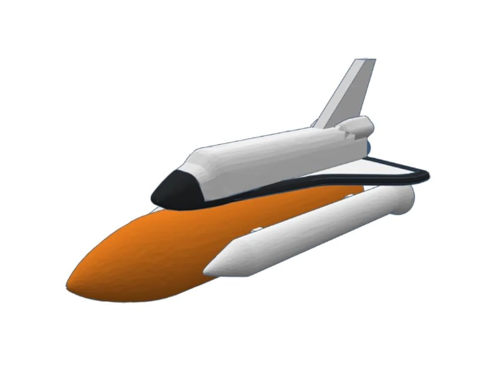 Beoals Space Shuttle Model Kit, DIY Assembly Set, Multicolor Parts,Figure Toy 1