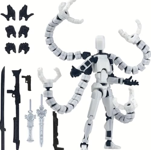 Image of ONNGEO Titan 13 Octopus Shaped Action Figure, 3D Printed Multi-Joint Movable Robot, Mechanical Doll with Weapons and Accessories