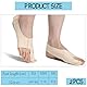 Guyode 2 Stück Hallux Valgus Korrektur mit Rutschfestem Fersenriemen Ergonomisches, Wissenschaftlich Proportionierte Stoffe Zehenspreizer Hallux Valgus für Männer und Frauen (L, 40-45)