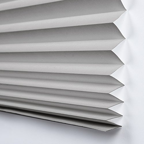 image for BOBOTOGO 3 Pack Cordless Pleated Light Filtering Fabric Shade Temporar