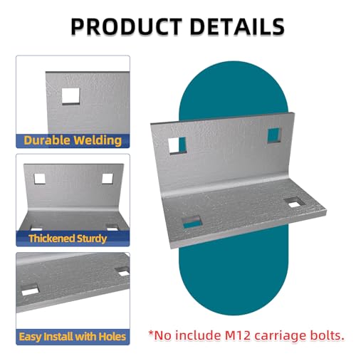 dock inside corner plate 4 pcs stationary dock galvanized steel inside corner 534x27534x27534 heavy duty boat inside corner plate with 1234 holes thickness 6mm - no carriage bolts