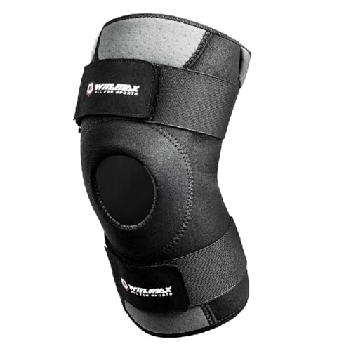 WIN.MAX Rodillera ajustable para hombres y mujeres, rodillera para corredores y soporte deportivo, rodillera con banda para el tendón rotuliano para lesiones de rodilla, correr, entrenamiento (XXL)