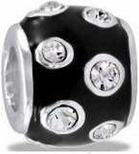 DaVinci Black CZ Dots Bead