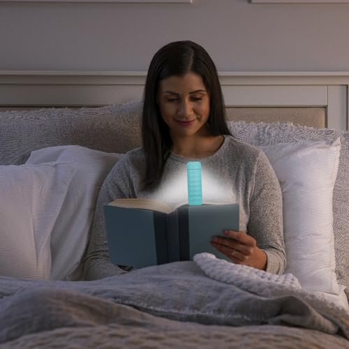 Image of UPIHO 2PCS Book Lights for Reading at Night, Reading Accessories with Rechargeable USB Light Blue and Pink Book Light,Perfect Stocking Stuffers Gifts for Book Lovers