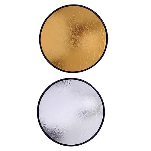 CIYODO 2pcs 2 Lighting Diffuser Disc Multi- Disc Photo Reflector Camera Lighting -in-1 Photo Reflector Nylon Cloth with Reflective Coating
