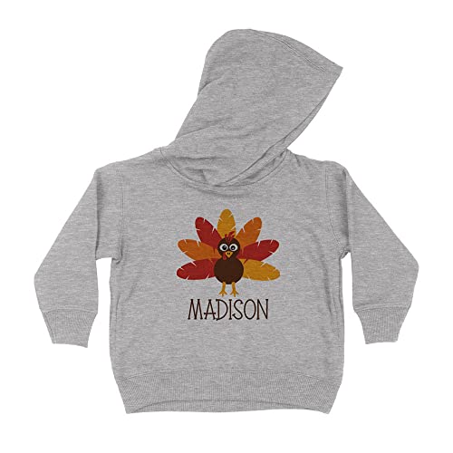 Turkey Madison Kids Hoodie Sweatshirt Toddler 5T Heather Grey